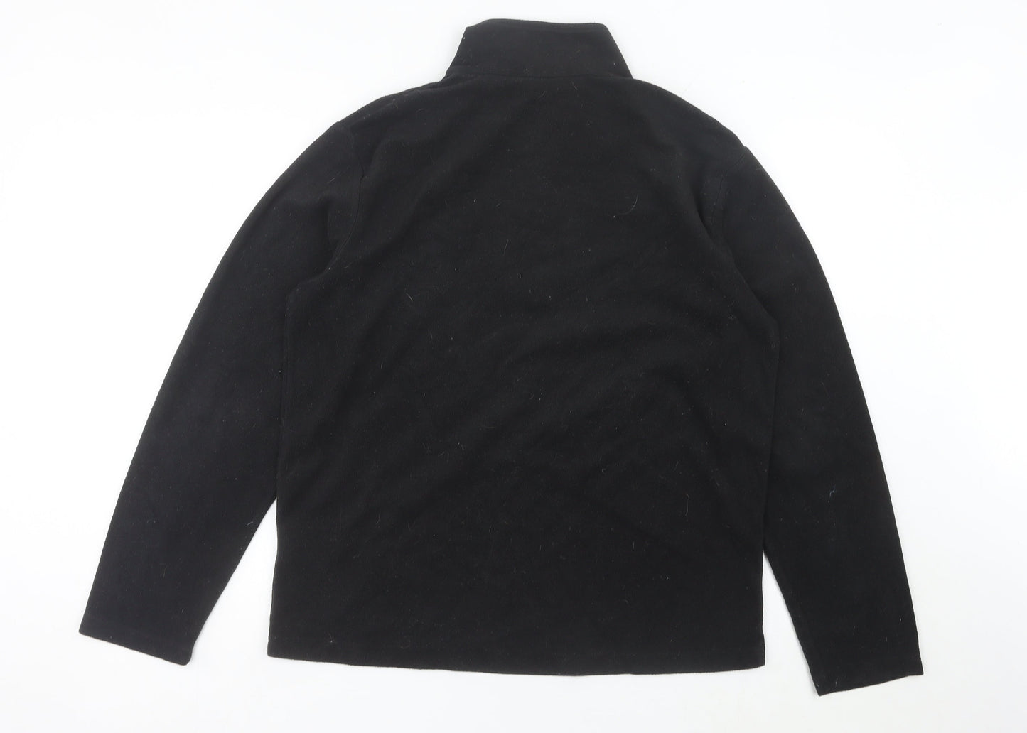 Regatta Men’s Black Fleece 1/4 Zip Pullover Sweatshirt Size L