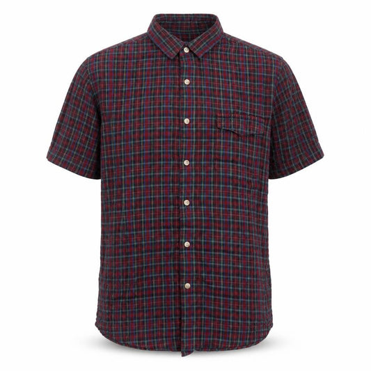 Topman Men's Multicoloured Check Button-Up Shirt L Classic