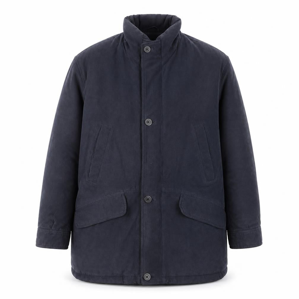 Jupiter Men's Blue Polyester Overcoat Size 48 Regular