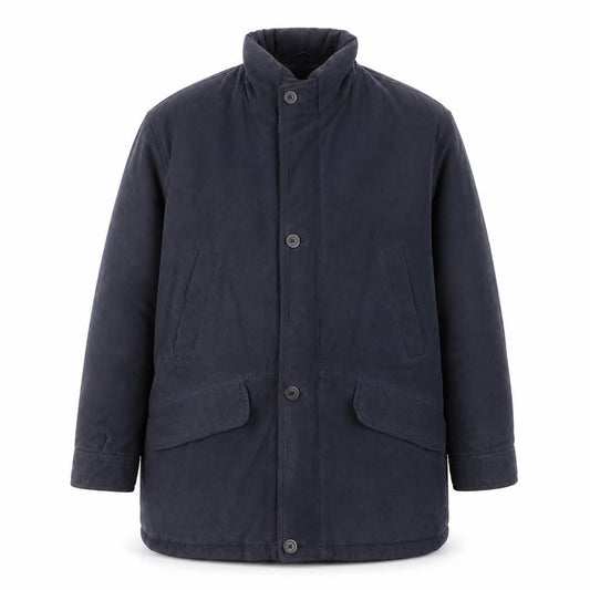 Jupiter Men's Blue Polyester Overcoat Size 48 Regular