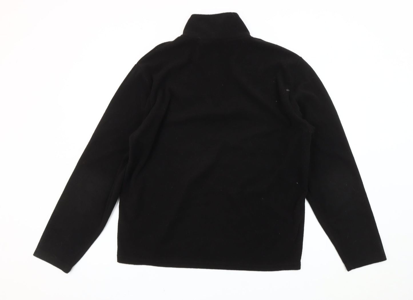 Regatta Men’s Black Fleece Sweatshirt L 1/4 Zip Outdoor Walking Top