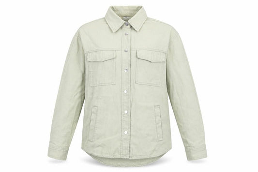 Zara Women’s Green XS Cotton Button Up Casual Jacket