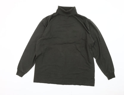 Cotton Traders Men’s Green Roll Neck Pullover Sweatshirt Size M