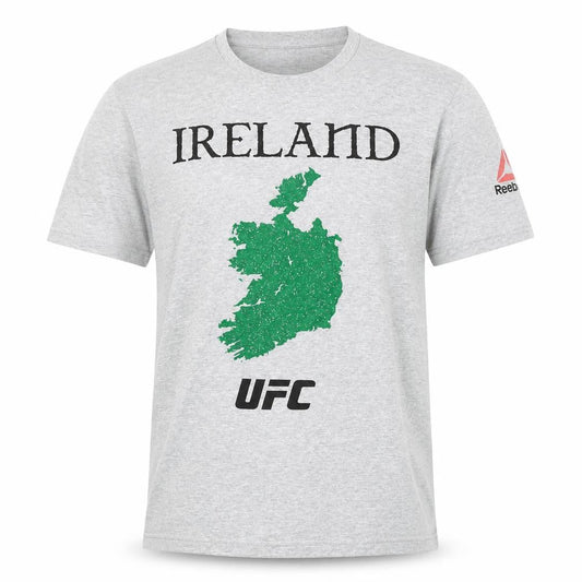 Reebok Men’s Grey UFC Ireland Graphic T-Shirt Size M Short Sleeve