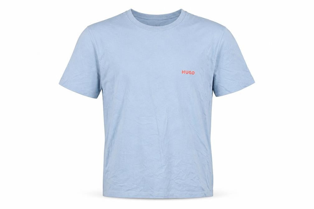 Hugo Men’s Blue Cotton Crew Neck T-Shirt Size S Short Sleeve