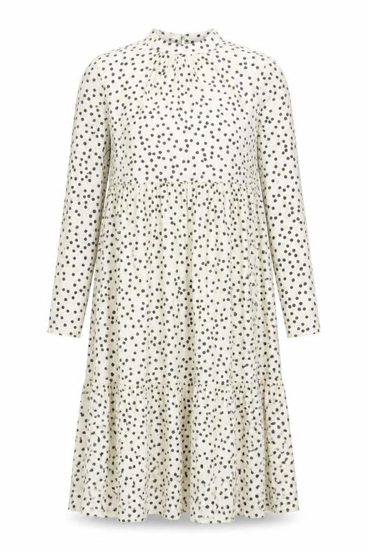 Warehouse Women’s White Polka Dot Midi Shift Dress Size 10