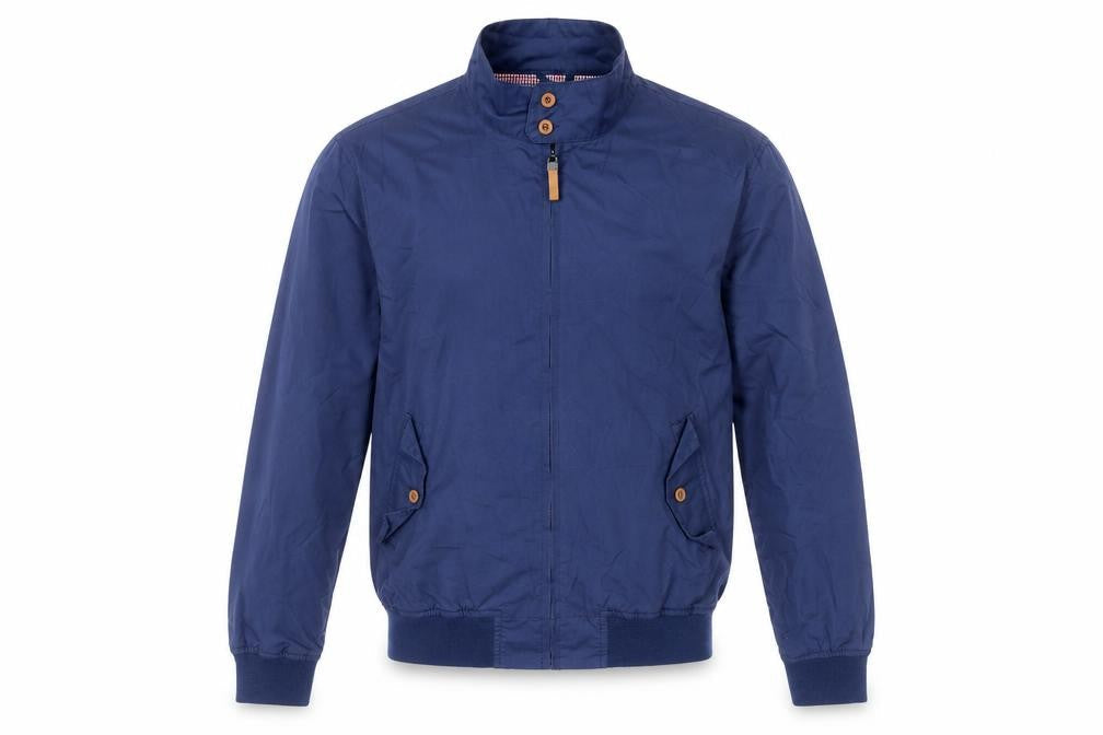 BS Quality Apparel Men’s Blue Bomber Jacket M Cotton Casual