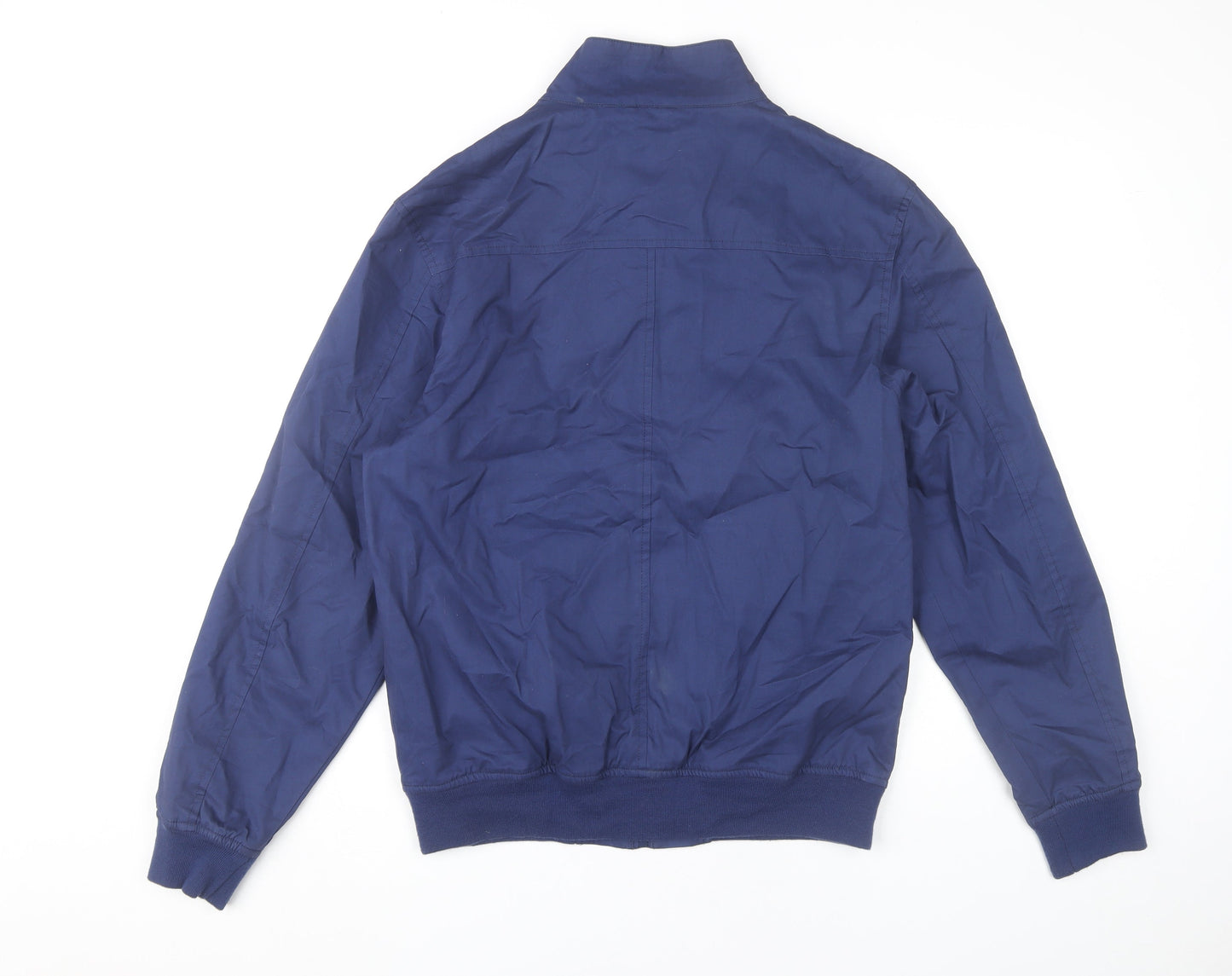 BS Quality Apparel Men’s Blue Bomber Jacket M Cotton Casual