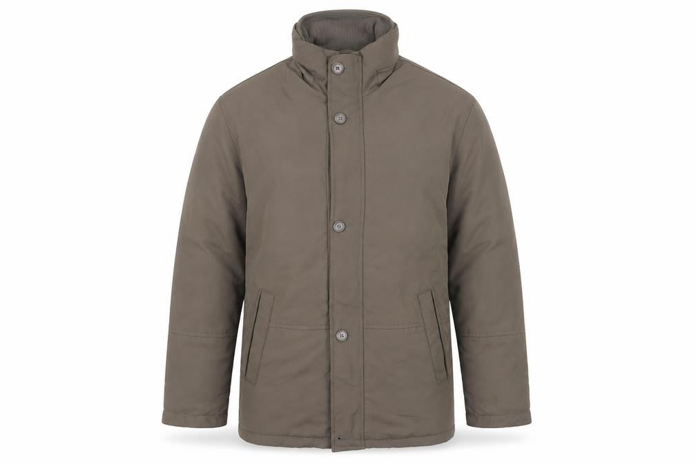 Classic Outerwear Mens Brown Medium Coat Overcoat Lined Workwear