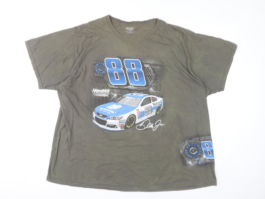 Hendrick Motorsports Men's Green 3XL NASCAR Dale Earnhardt Jr Graphic T-Shirt