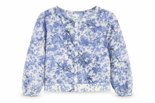 Marks and Spencer Women’s Blue Floral Chiffon Blouse UK 12