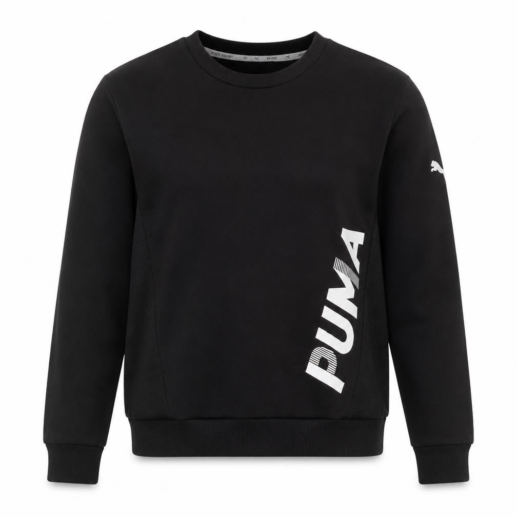 Puma Women’s Black XS Pullover Sweatshirt Logo Long Sleeve