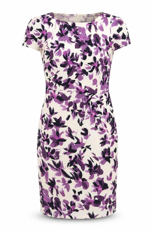 Viyella Womens Strapless Floral Sheath Dress Size 10 Multicoloured