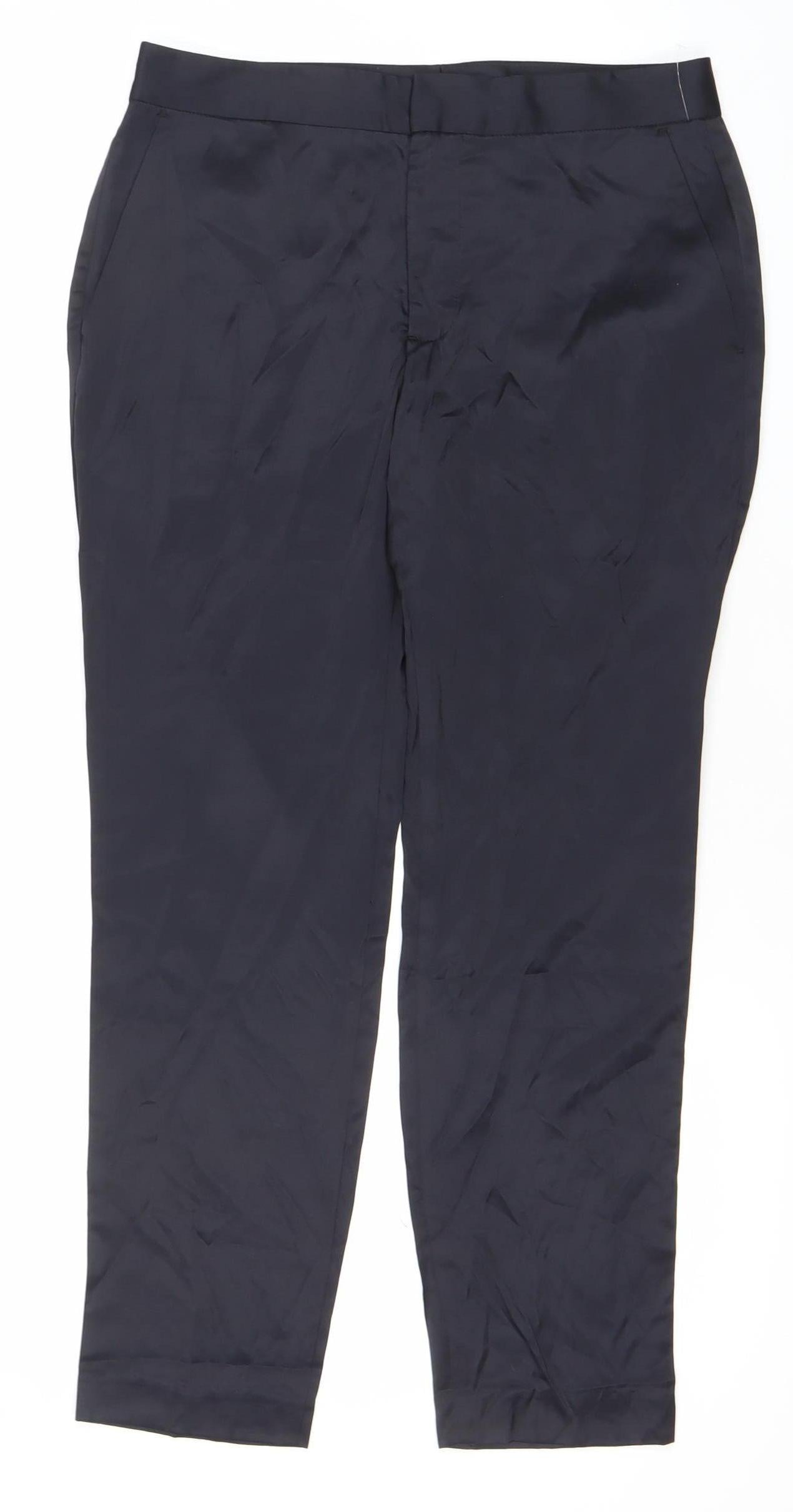 Zara Women Black XS Slim Fit Dress Pants Workwear Trousers