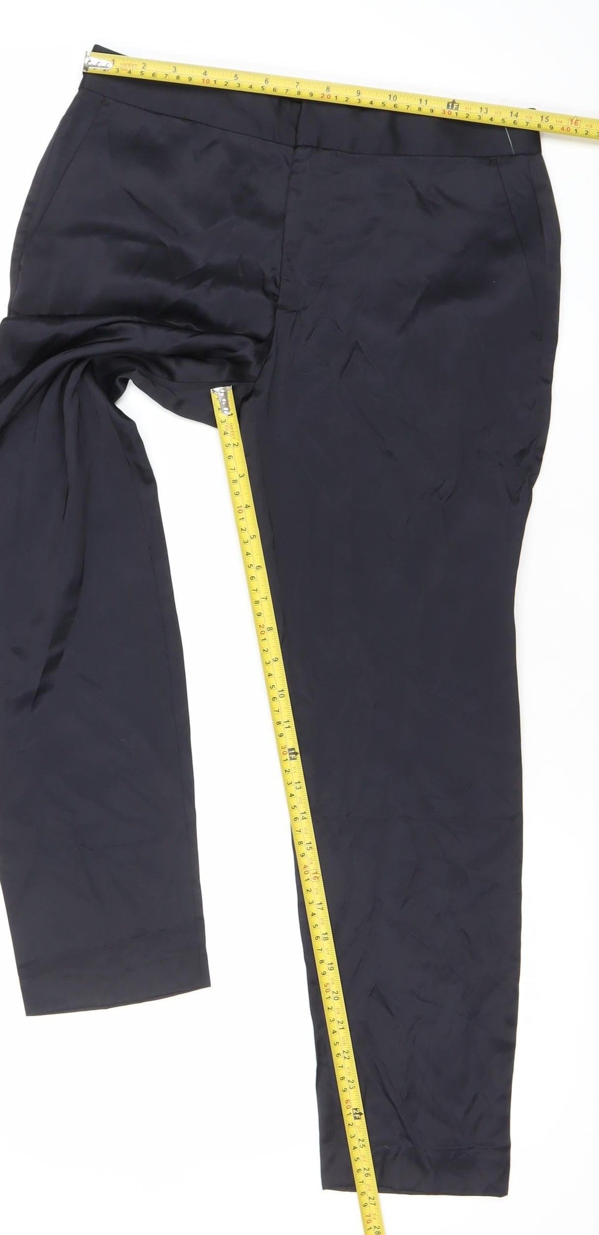 Zara Women Black XS Slim Fit Dress Pants Workwear Trousers