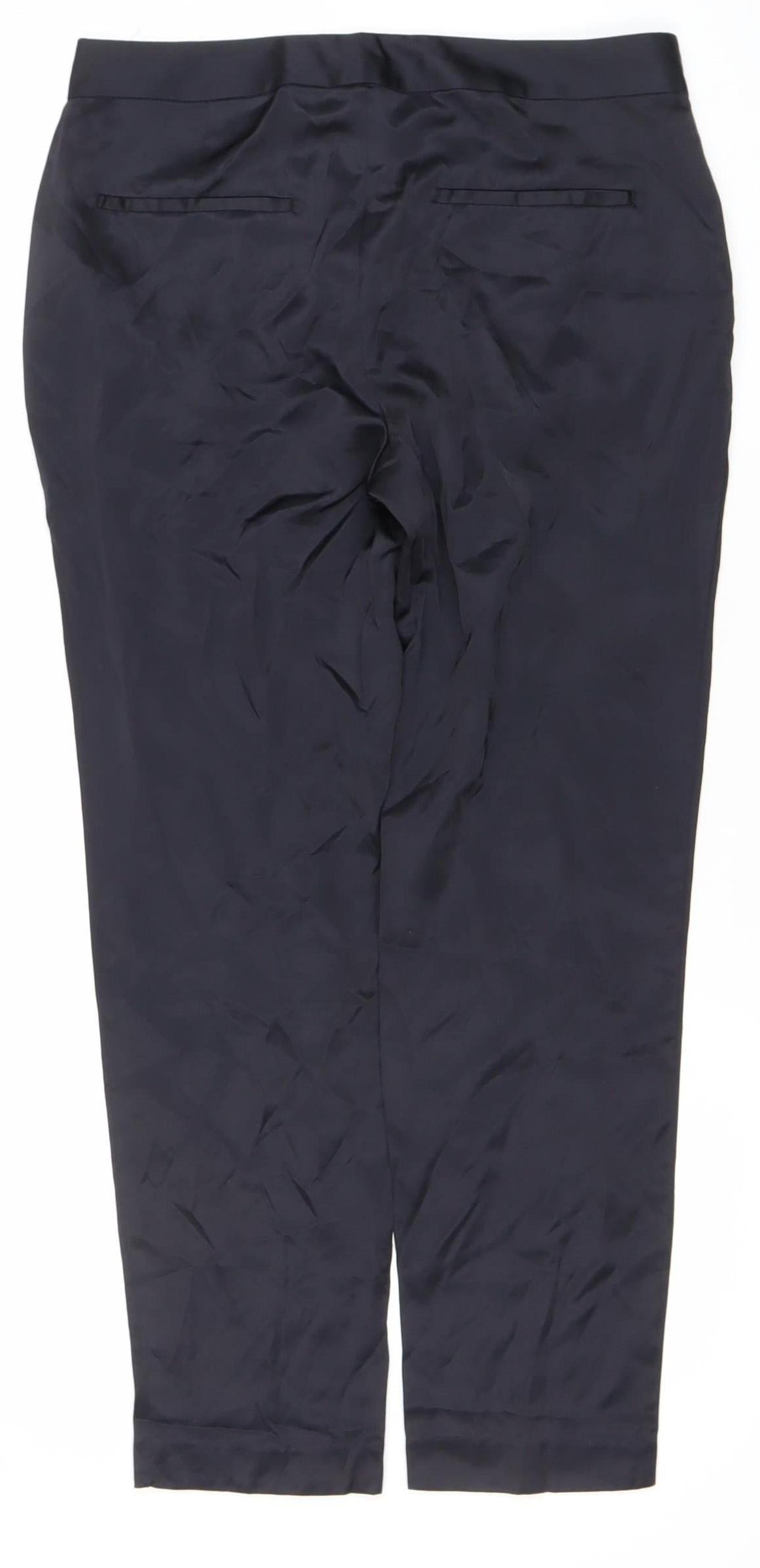 Zara Women Black XS Slim Fit Dress Pants Workwear Trousers