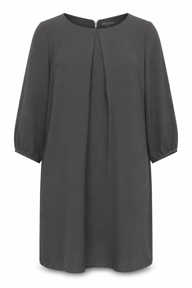 H&M Women’s Grey Size 16 Shift Dress 3/4 Sleeve Knee Length