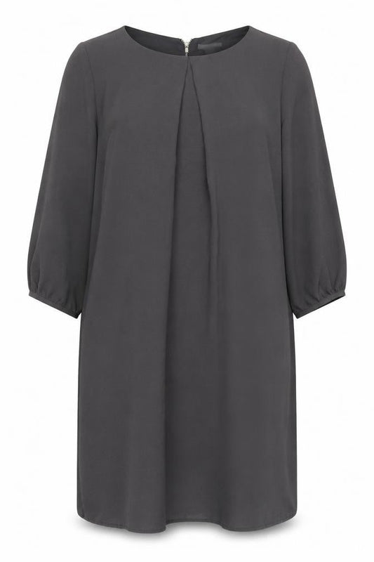 H&M Women’s Grey Size 16 Shift Dress 3/4 Sleeve Knee Length