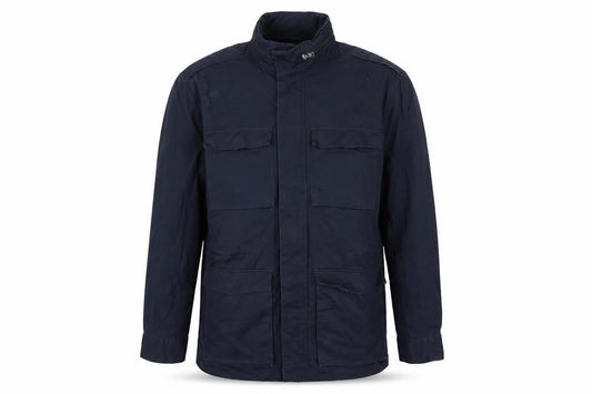 H&M Men’s Blue Military Jacket Size 54 EUR 44R Cotton Mid-Length