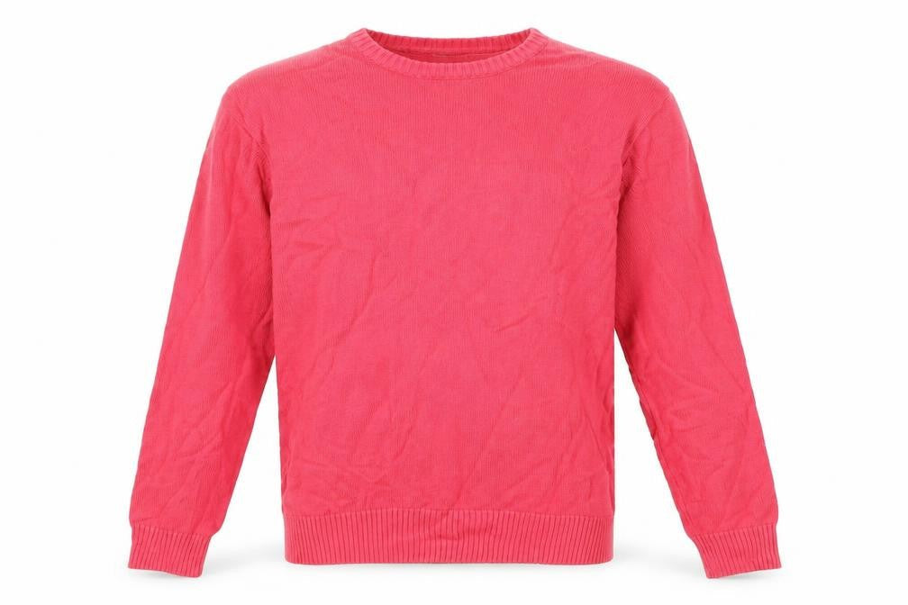Cotton Traders Men's Pink XL Crew Neck Cotton Pullover Jumper