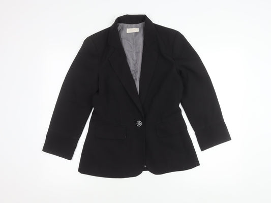 Lustre Women's Black Size 10 Tailored Blazer Jacket