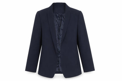 H&M Women’s Blue Size 8 Shawl Lapel Blazer Jacket Workwear