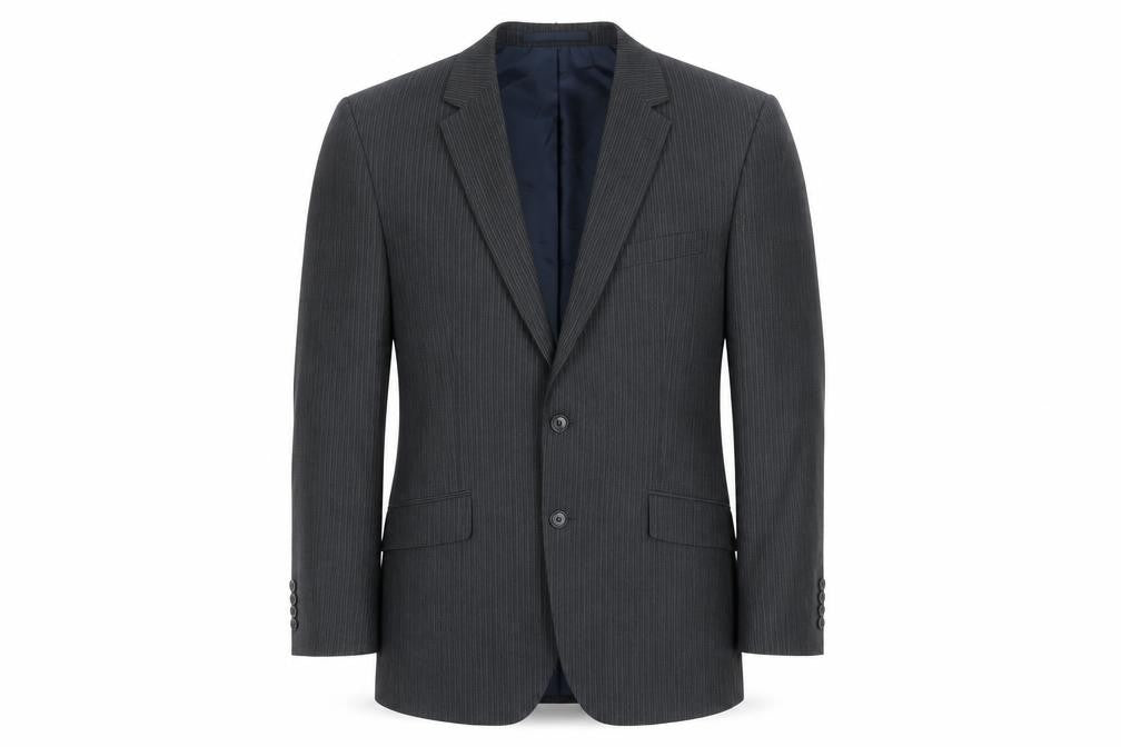 Marks & Spencer Men’s Grey Pinstripe Blazer Jacket 42in Chest Regular Fit