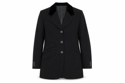 Marks & Spencer Women's Black Wool Blazer Jacket UK 8