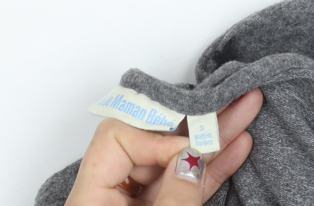 JoJo Maman Bébé Women’s Grey Star Print Pullover Jumper Size S