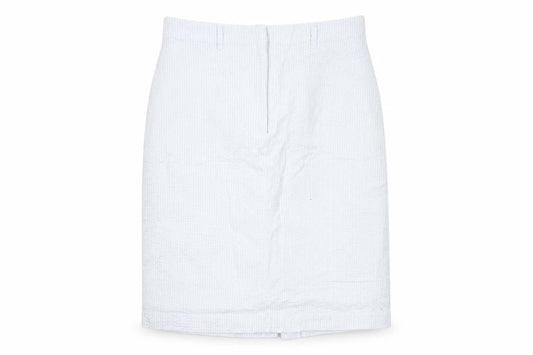 Emreco Womens White Size 12 Pencil Skirt Knee Length Cotton