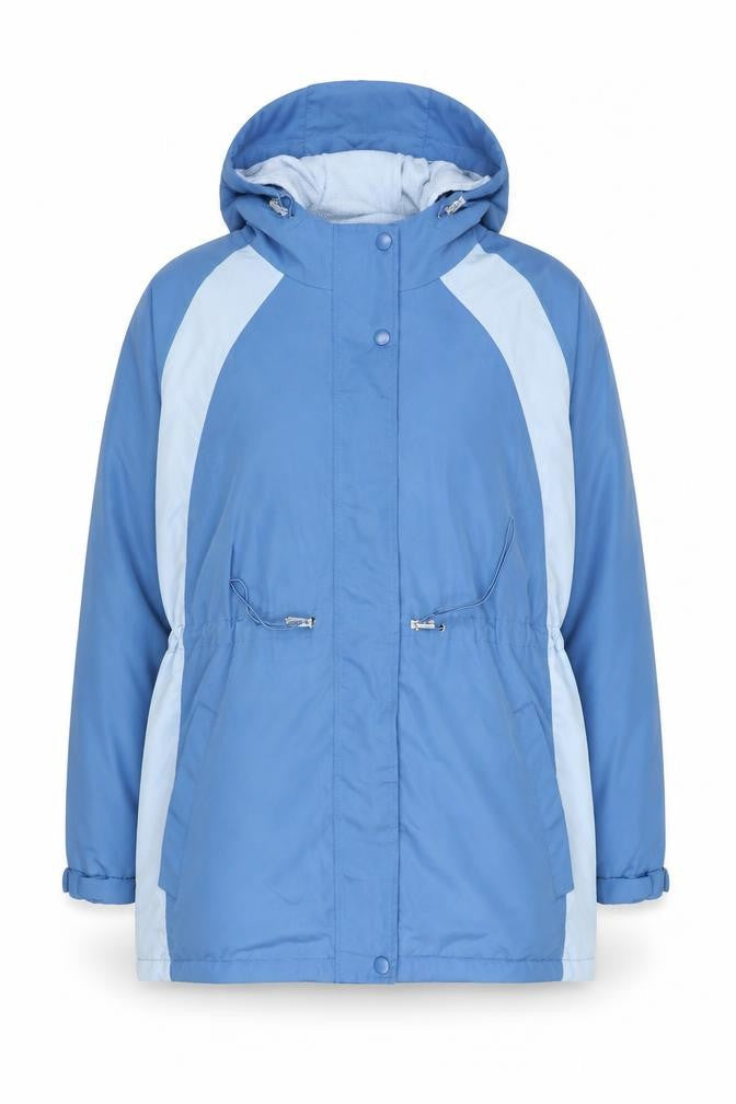 Bonmarché Women’s Blue Hooded Parka Jacket Size L Polyester Winter Coat