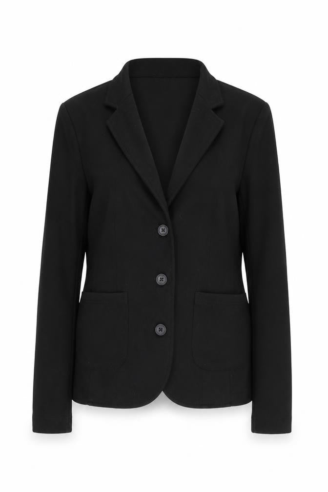 Opus Womens Black Blazer Jacket Size 12 Regular Fit Workwear