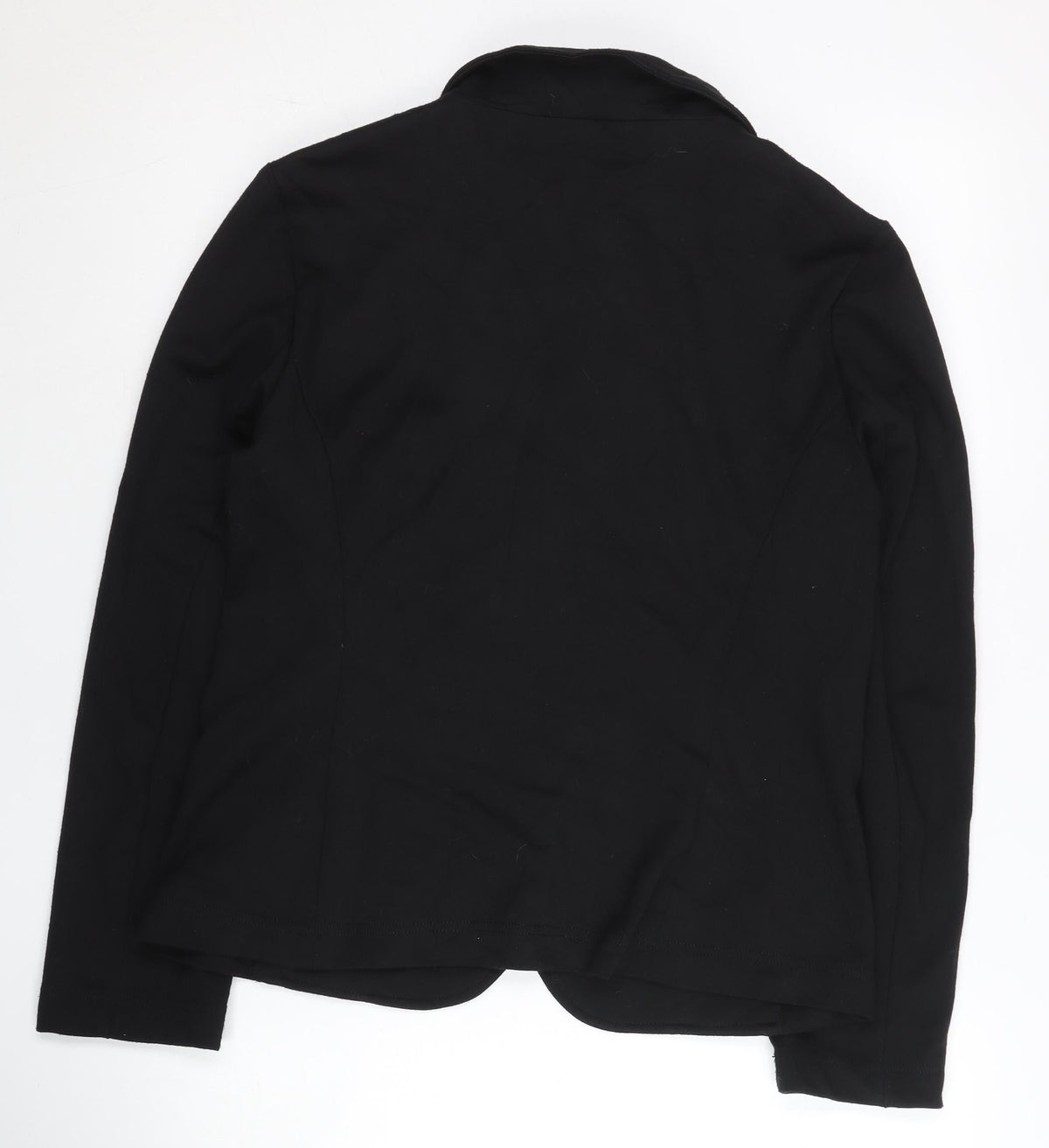 Opus Womens Black Blazer Jacket Size 12 Regular Fit Workwear