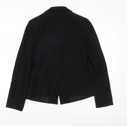 Episode Womens Black Wool Suit Jacket UK 6 Classic Workwear Blazer