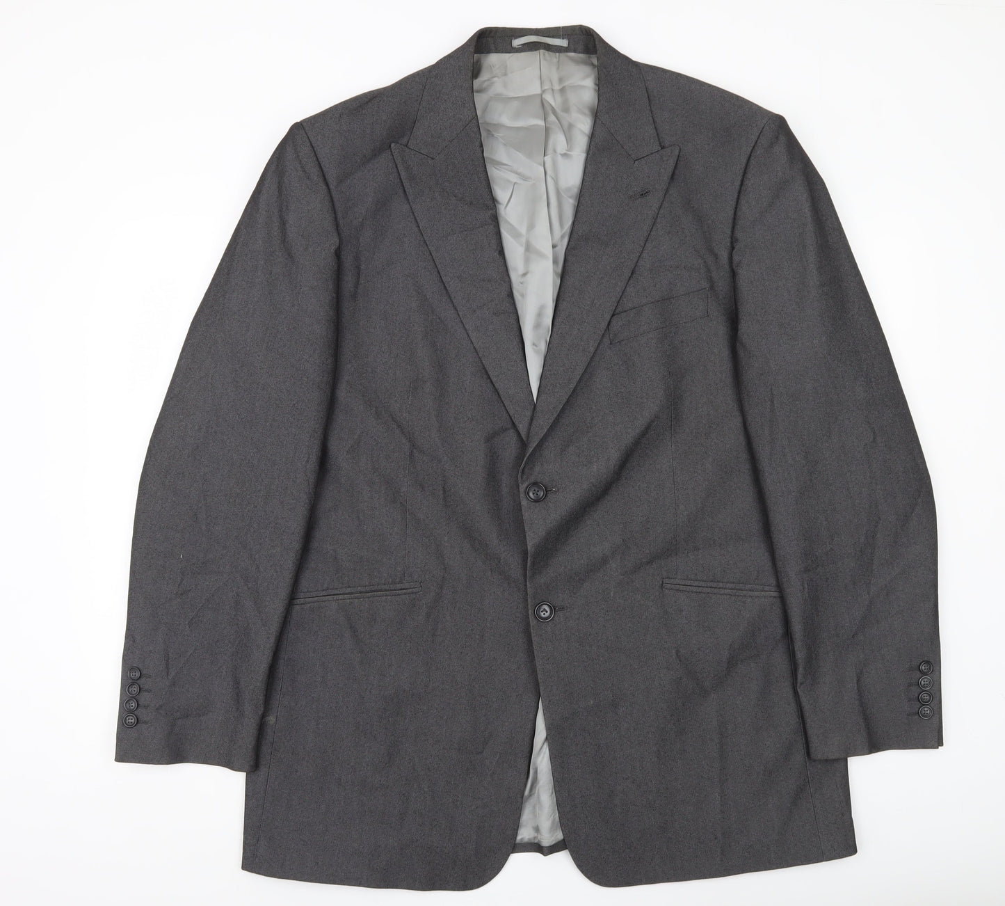 Armando Men's Grey Blazer Jacket 46 Chest XL Regular Fit Formal