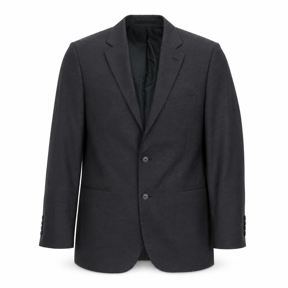 Moss Esq. Men’s Grey 38R Regular Fit 2-Button Blazer Jacket