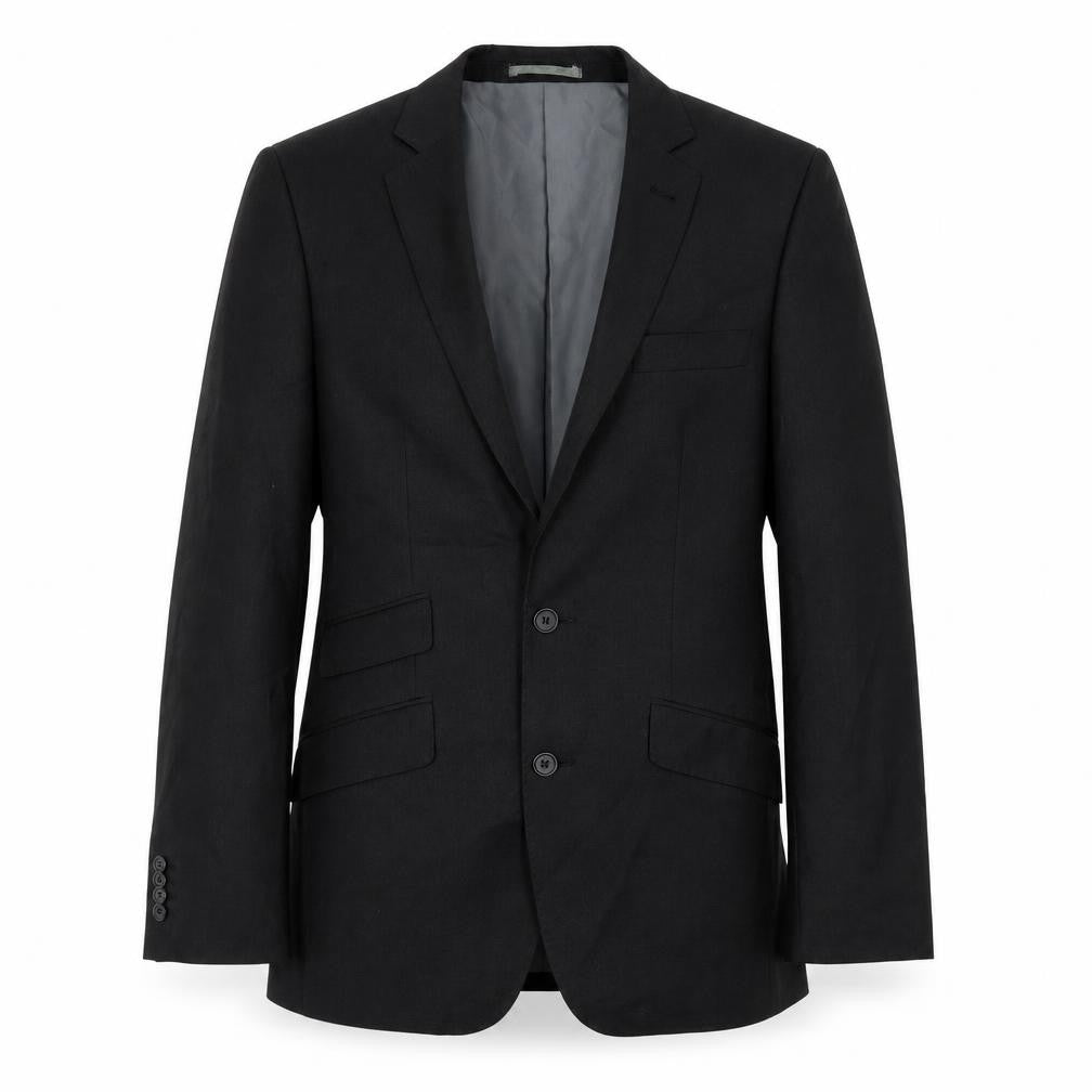 George Men’s Grey 36R Regular Fit Two-Button Suit Jacket