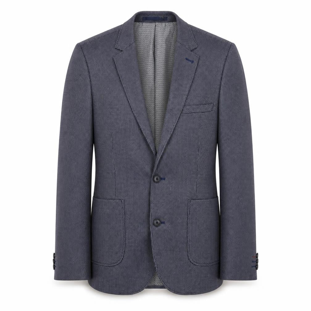 Burton Menswear Men’s Blue Check Blazer Jacket 36R Regular Fit