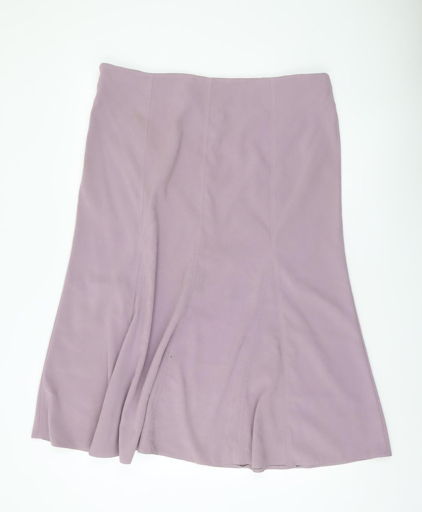 Bonmarché Women’s Purple Flare Knee Length Skirt Size 18