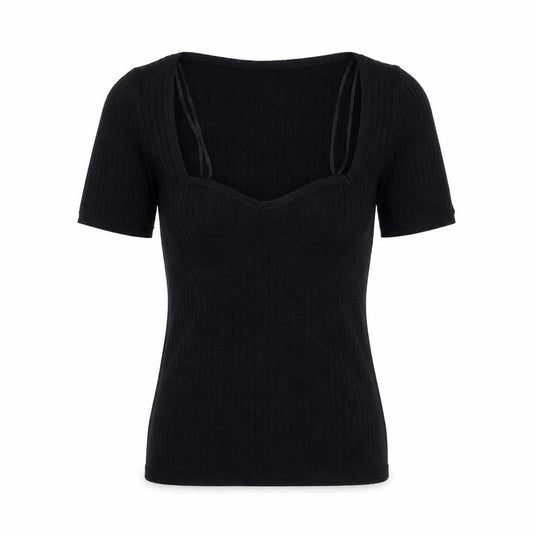 Next Women’s Black XS Slim Fit Sweetheart Knit Top