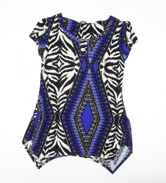 Star by Julien Macdonald Womens Multicoloured Tunic Top Size 12