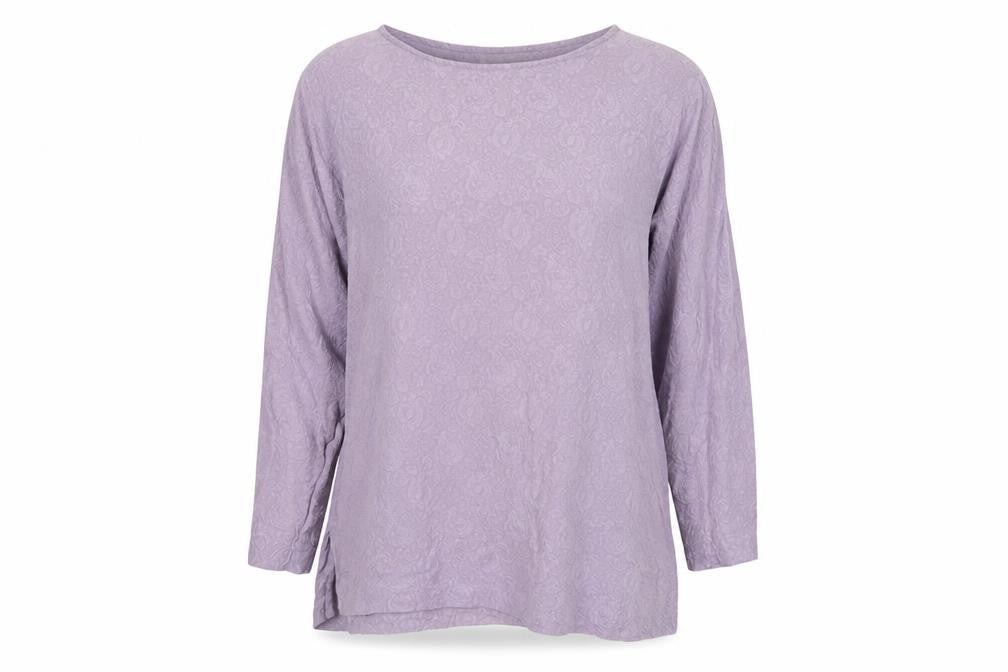 Phase Eight Women’s Purple Silk Tunic Blouse Long Sleeve S