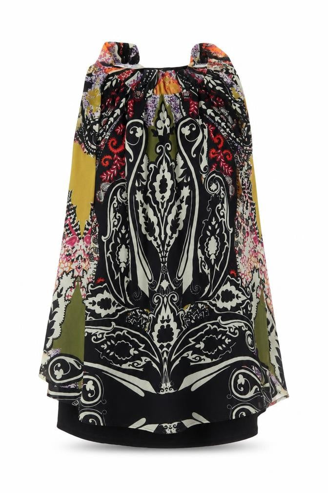 Next Womens Multicoloured Blouse Size 10 Sleeveless Tunic Top