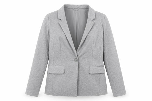 Primark Women’s Grey Blazer UK 14 Regular Fit Single Breasted