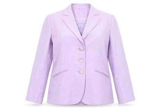 Basler Black Label Women’s Purple Blazer Size 12 Tailored Jacket