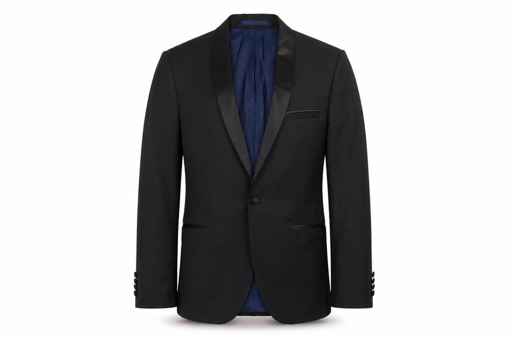 Marks & Spencer Men’s Black 38 Short Shawl Lapel Suit Jacket
