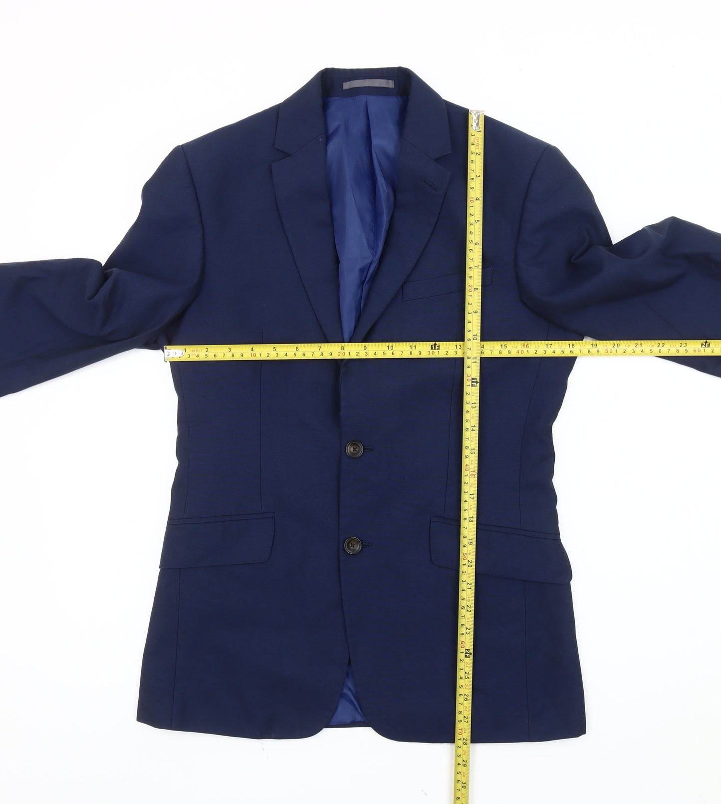 Marks and Spencer Men's Blue 36R Blazer Jacket Regular Fit