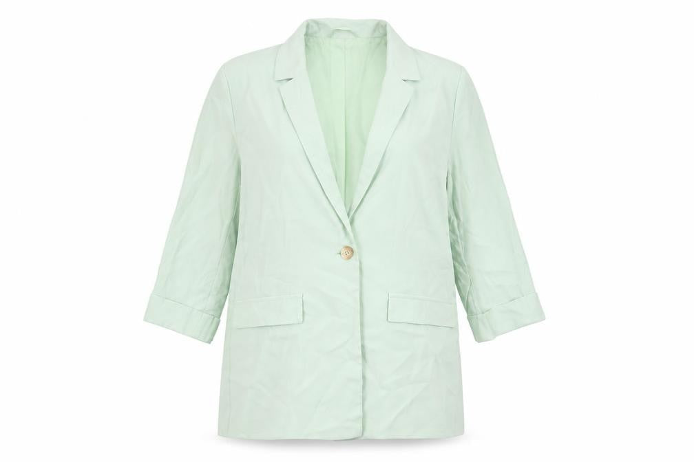 George Women’s Green Blazer Jacket Size 6 Regular Single-Breasted
