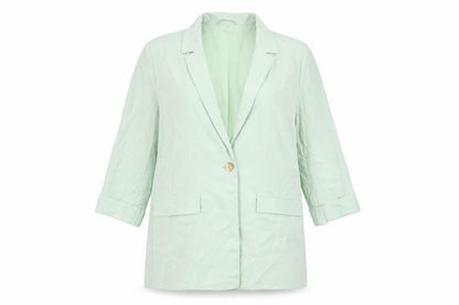 George Women’s Green Blazer Jacket Size 6 Regular Single-Breasted