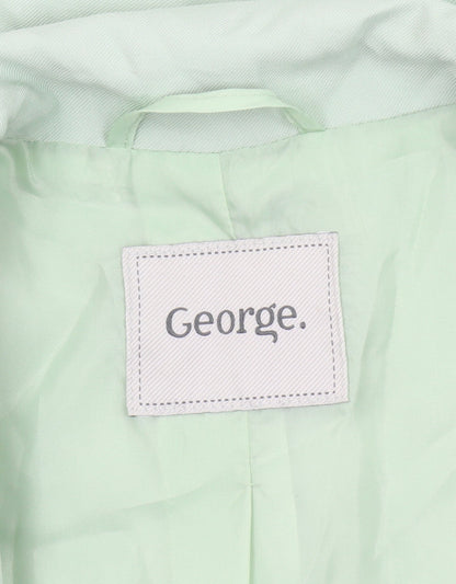 George Women’s Green Blazer Jacket Size 6 Regular Single-Breasted
